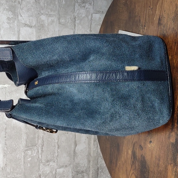 Michael Kors "Colgate" Reversible Leather/Suede Shoulder Bag - Picture 9 of 14